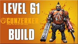 Borderlands 2 Level 61 Ultimate Gunzerker Build Raid Boss Build [upl. by Clausen574]