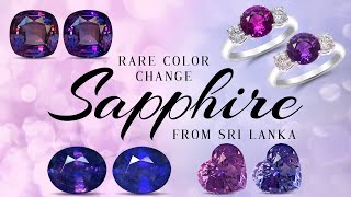 Rare Color Change Sapphire from Sri Lanka 🇱🇰 [upl. by Naamana36]