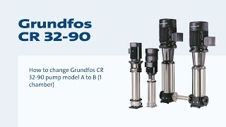 How to change Grundfos CR 3290 pump model A to B 1 chamber [upl. by Annaiuq]