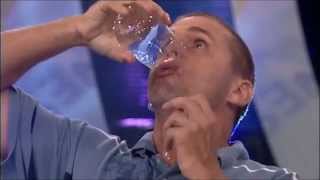 World Record Attempt Fastest Time to Drink Glass of Water [upl. by Bogosian]