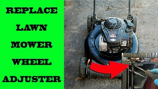 Replace MTD Lawn Mower Wheel Adjuster Quick and Easy [upl. by Scharf]