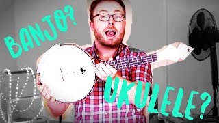 WHAT IS A BANJOLELE A BANJO A UKULELE [upl. by Anzovin959]