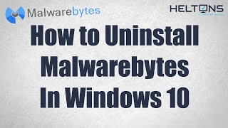 How to Uninstall Malwarebytes in Windows 10 [upl. by Ellecram431]