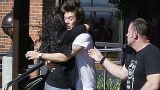 Harry Styles Gets Swarmed By Fans Moments [upl. by Aixela]