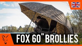 CARP FISHING TV Fox 60quot Brollies [upl. by Elbas]