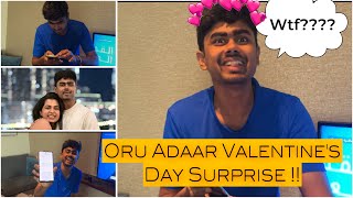 Oru Adaar Valentine’s Day Surprise  Diya Krishna  Aswin Ganesh [upl. by Nirehs382]