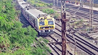 CRs Bombardier EMU Meets Sahyadri Express At Dombivli [upl. by Yrojram]