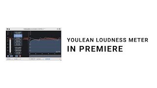 How to measure LUFS in Premiere Pro with Youlean Loudness Meter  Short Tutorial [upl. by Avalsorim]