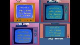 The Simpsons intro since the 90 [upl. by Alison]