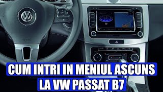 TUTORIAL cum accesezi meniul ascuns  secret la VW Passat B7 2010  2015 [upl. by Bevvy861]