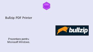 Bullzip PDF Printer  imprimantă virtuală [upl. by Beitz945]