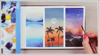 Acrylic Painting Ideas for Beginners  How to Blending Techniques  Art Journal Thursday Ep 41 [upl. by Thin]