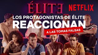 Élite Netflix  El reparto reacciona a las tomas falsas de Élite 2 [upl. by Nwhas]