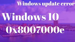 How to Fix 0x8007000e Windows 1087  Windows Update Error 0x8007000e [upl. by Glassco]