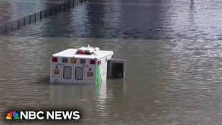 Unprecedented flooding soaks Dubai [upl. by Retsek]