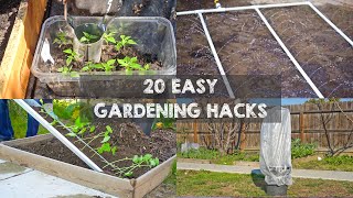 20 Gardening Hacks to Must Know When Starting Gardening [upl. by Appledorf]