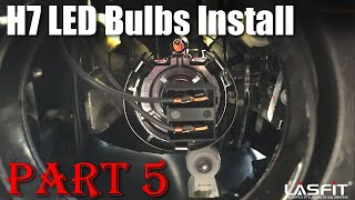 How to install standard H7 LED headlight bulbs [upl. by Nyltak]