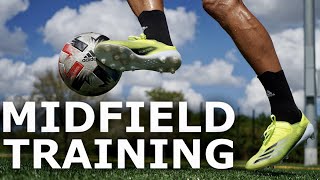 5 Training Drills For MIDFIELDERS  Five Simple Midfielder Exercises [upl. by Fernas679]