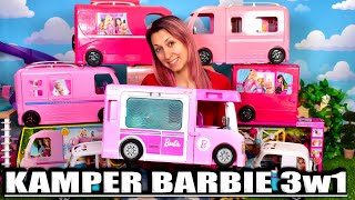 BARBIE KAMPER 3w1 🚗 8 kamperów dla lalek 🚗 Nowość 2020 Marivo [upl. by Cora]