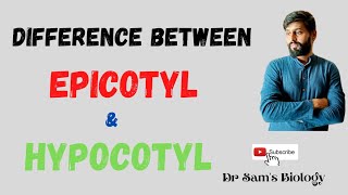 Difference between Epicotyl and Hypocotyl [upl. by Betthezel]