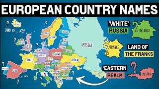 How Did Each European Country Get Its Name [upl. by Eojyllib480]