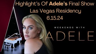 Adeles Final Show at Caesars Palace in Vegas Highlight Reel [upl. by Currie]