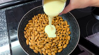 Beat Condensed Milk with Almonds You Will Be Amazed Simple Dessert [upl. by Gilford]