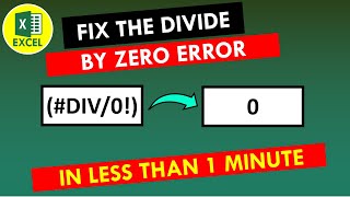 Error ¡DIV0 en Excel  Qué es y cómo solucionarlo [upl. by Grounds]