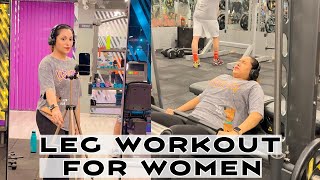 Leg Workout For Women 🏃🏻‍♀️‍➡️ thewarriorkahlons gym fitness [upl. by Elimaj]