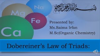 Dobereiners Law of Triads [upl. by Hortensia]