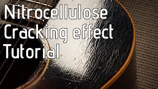 Checking  cracking a nitro guitar finish  Nitrocellulose relic tutorial [upl. by Dweck]