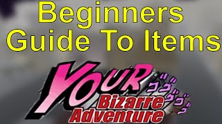 YBA The Beginners Guide To Items [upl. by Meerak]