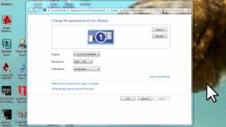 Windows 7  Adjust Screen Resolution Refresh Rate and Icon Size  Remove Flicker Tutorial [upl. by Sifan]