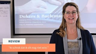 Review Wilma Leussink CFP® RFEA over de Leergang Estate Planning [upl. by Ailema]