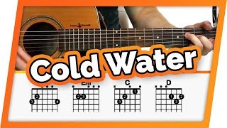 Cold Water Guitar Tutorial Major Lazer Ft Justin Bieber Easy Chords Guitar Lesson [upl. by Cornwell]