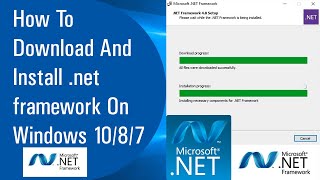 ✅ How To Download And Install NET Framework On Windows 1087 2020 [upl. by Anselme997]