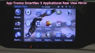 SmartNav 5 all in one GPS updatable rear view mirror from AppTronics [upl. by Droc]