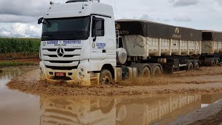 ATOLEIROS PELO BRASIL  Caminhões ao Extremo [upl. by Gorges369]