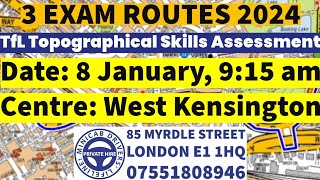 TfL Topographical Skills Test 2024  Exam Routes  Cassland Road Closed  Lodge Avenue  Hammersmith [upl. by Eigla]