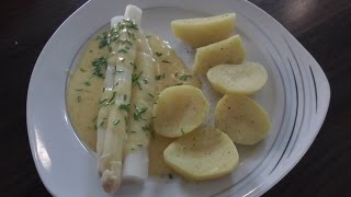 SPARGEL mit KARTOFFELN und SOßE HOLLANDAISE Thermomix® TM5 [upl. by Yrelle]