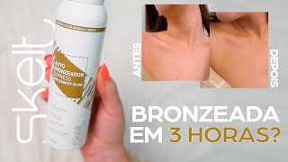 Bronzeada em 3 horas Tudo sobre o AUTOBRONZEADOR EXPRESS SKELT [upl. by Derina]