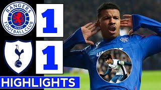 ⚪Rangers FC vs Tottenham Hotspur 11 All Goals amp Extended HIGHLIGHTS  Europa League [upl. by Cherida]