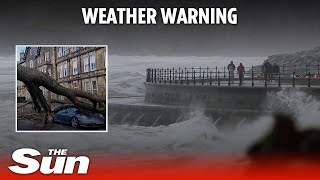 Weather warning UK and Ireland brace as stormy weather sweeps in [upl. by Liatnahs]