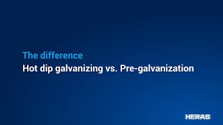 Hot dip galvanizing vs Pregalvanize [upl. by Lipfert]