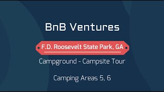 FD Roosevelt State Park GA  Campground Areas 5 amp 6  Campsite Tour [upl. by Jehiel626]