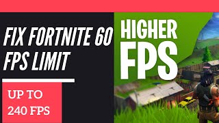 How to Fix 60 FPS cap on Fortnite [upl. by Ashmead]