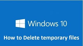 How to Delete temporary files in windows 10  Howtosolveit [upl. by Cully273]