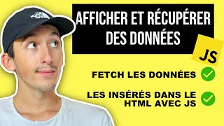 Récupérer et Afficher des Données d’API avec HTML  JavaScript et Fetch [upl. by Sidnee273]