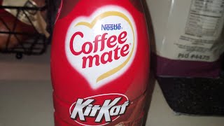 Nestlé Coffee Mate KitKat Coffee Creamer Mini Sip N Review [upl. by Redyr]