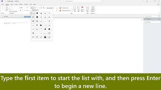 Create a bulleted or numbered list in OneNote [upl. by Mak]